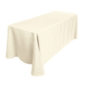 Banquet Tablecloth - Poly - Ivory - 10'