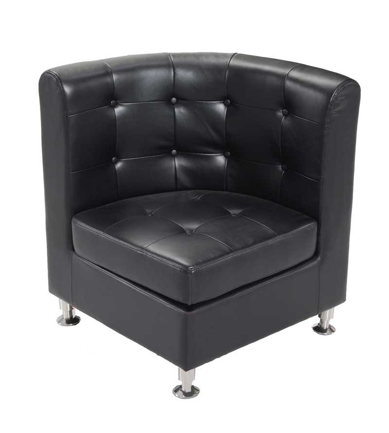 Sectional – Tufted – Corner – Black