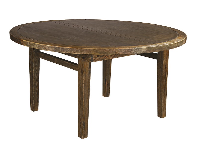 Table – Round – Wood Antique Finish Folding Leg