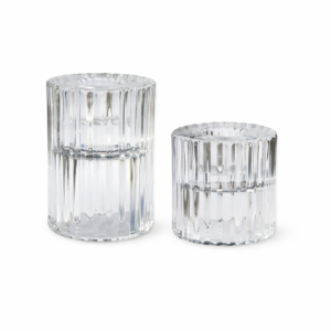 Taper Holder - Timeless Glass - Clear - Lg